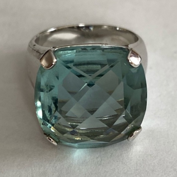 Swarovski Gemma Aquamarine Cocktail Ring size 52 / 6